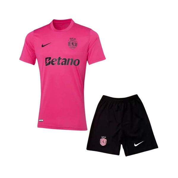 Kit de Criança - Sporting Edição Especial "Outubro Rosa" 24/25 - Edição Bicampeão