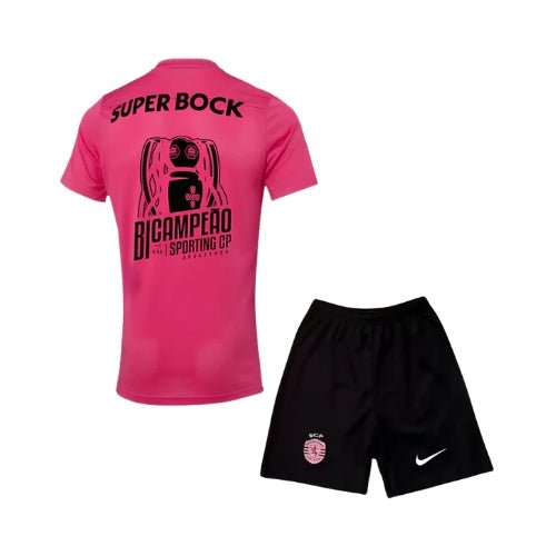 Kit de Criança - Sporting Edição Especial "Outubro Rosa" 24/25 - Edição Bicampeão
